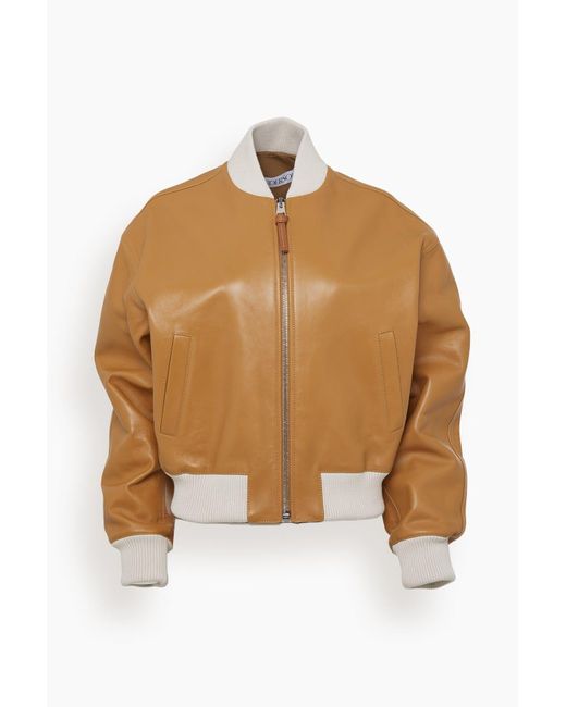 JW Anderson Leather Bomber Jacket | Lyst UK