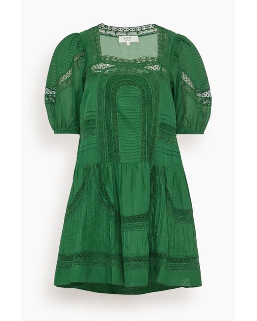 sea green lace dress Ceci Mini Dress S / Green | Women main image 0