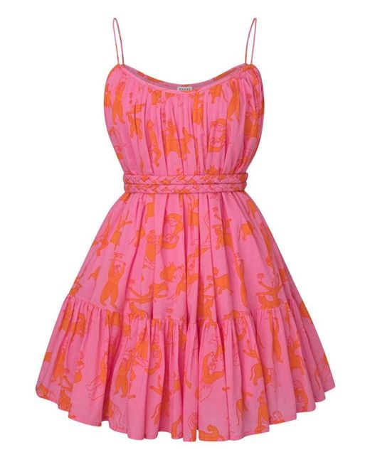 RHODE Nala Dress In Pink Orange Figure | Lyst Canada