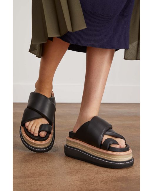 Sacai Multiple Sole Sandals | Lyst