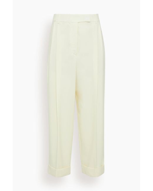 Rohe White High Waisted Tailored Trousers