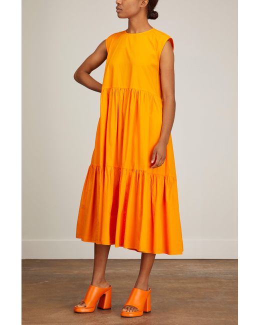 AVN Balza Dress in Orange | Lyst