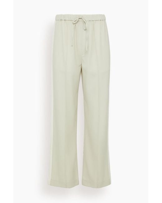 Rag & Bone White Siena Wool Side Stripe Pant