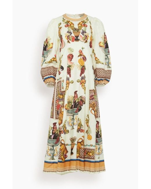 ALÉMAIS Natural Mercado Midi Dress