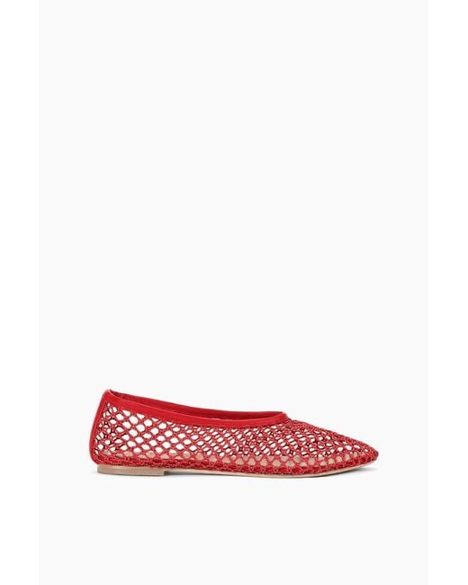 Staud Red Alba Ballet Flat