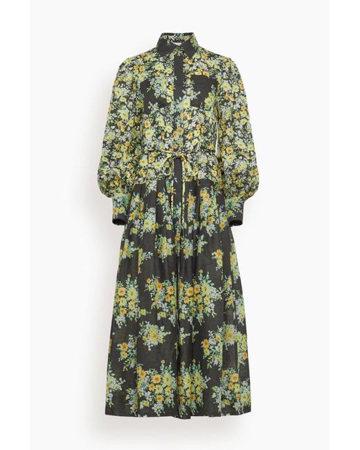 ALÉMAIS Green Nina Shirtdress