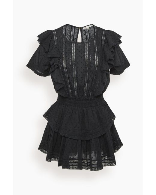 LoveShackFancy Cotton Natasha Dress in Black | Lyst Canada
