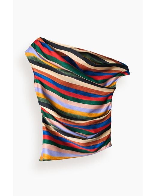 Staud Multicolor Phare Silk Top