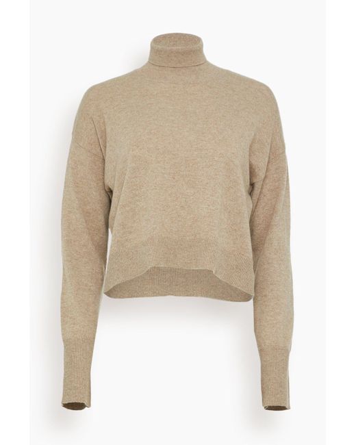 SABLYN Natural Saige Cropped Turtleneck