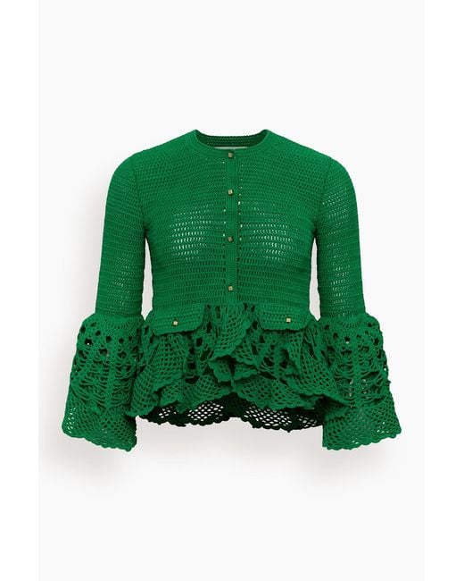Hellessy Green Uma Cardigan Jacket