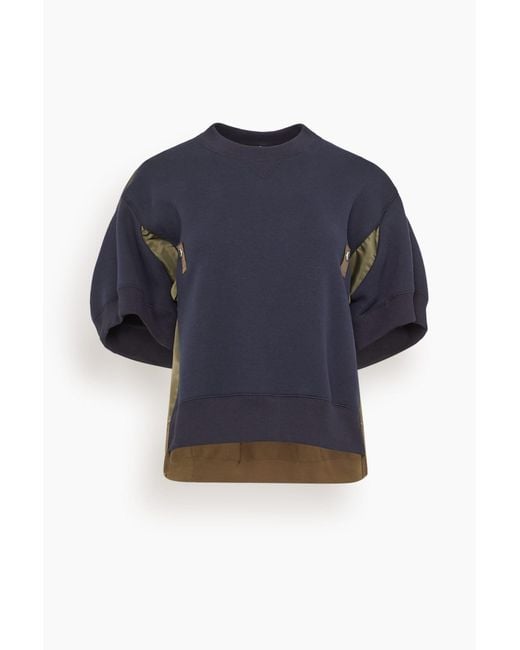Sacai Blue Sponge Pullover