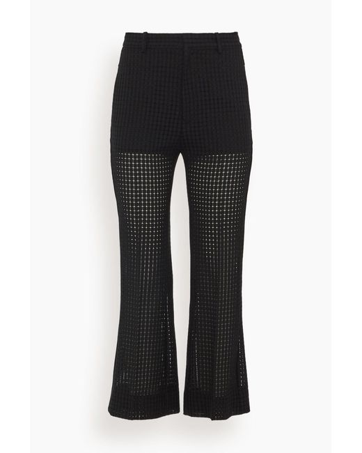 BITE STUDIOS Black Credo Check Cropped Trouser