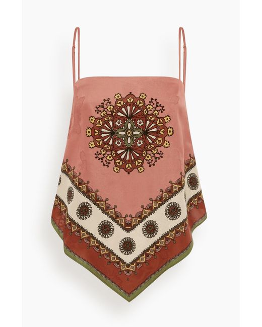 ALÉMAIS Pink Contina Scarf Top