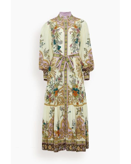 ALÉMAIS Metallic Antoinette Shirtdress
