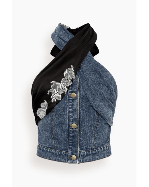 Hellessy Blue Joel Halter Top