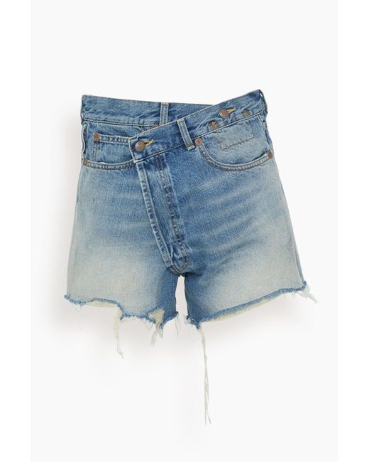 R13 Crossover Short in Blue | Lyst UK