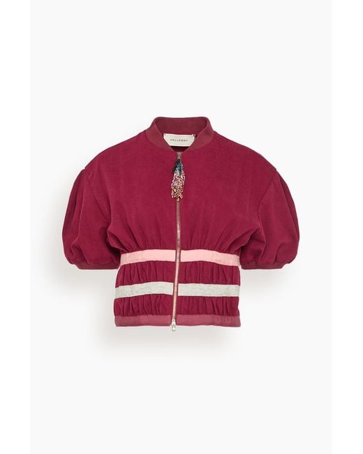 Hellessy Red Zora Zip-Up Jacket