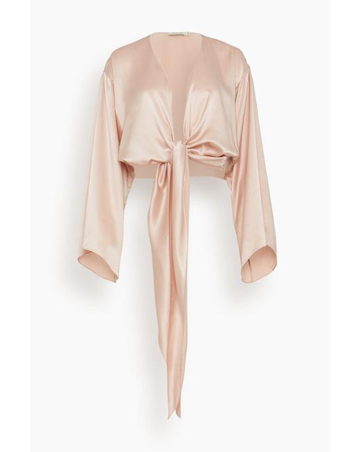 DANNIJO Kimono Sleeve Wrap Top Lyst