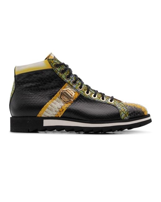 Harris Shoes 1913 Black Limited Edition Python Ankle Boot for men