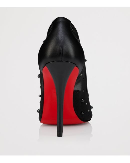 Christian Louboutin Black Miss Z Degrastrass Leather Pumps 100