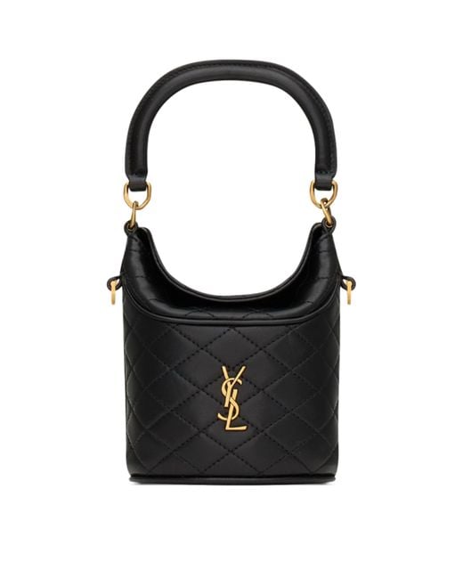 Saint Laurent Black Mini Gaby Bucket Bag