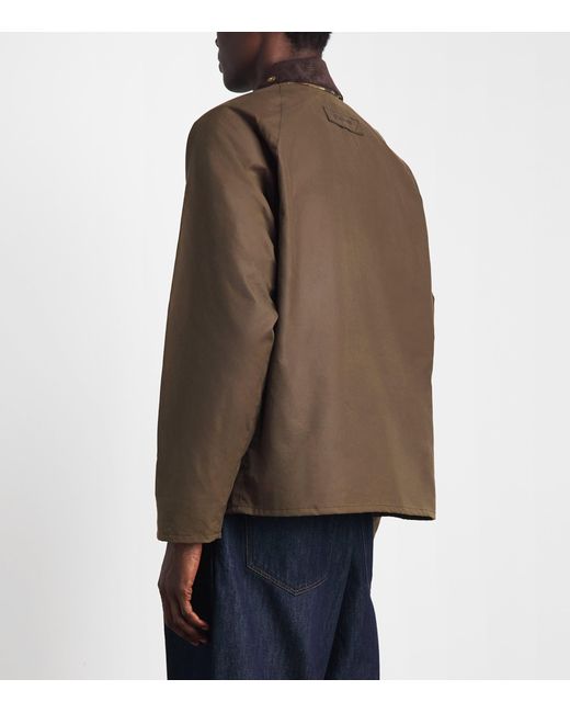 Barbour Brown Waxed Cotton Transport Jacket for men