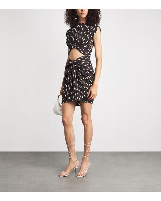 Cult Gaia Black Polka Dot Marilou Mini Dress