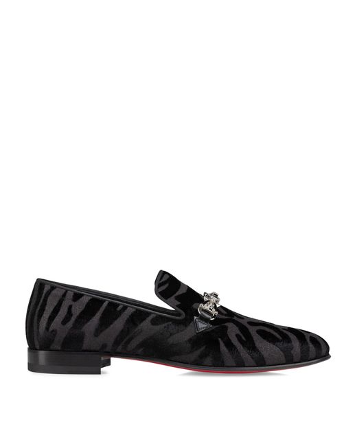 Christian Louboutin Black Equiswing Loafers for men