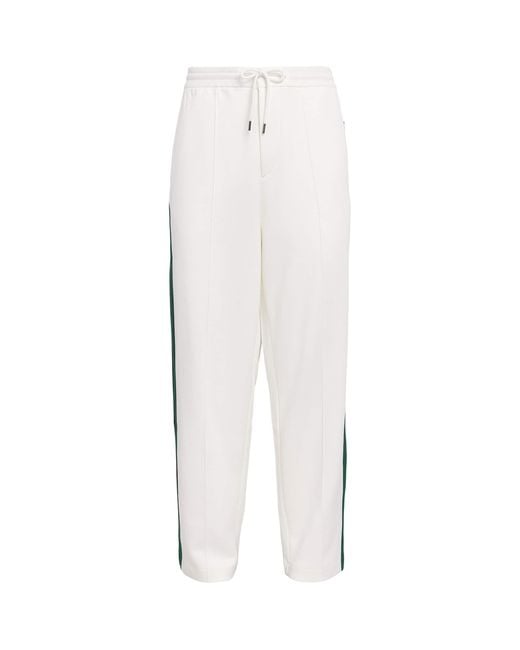 Polo Ralph Lauren White Stripe Open-Cuff Sweatpants for men
