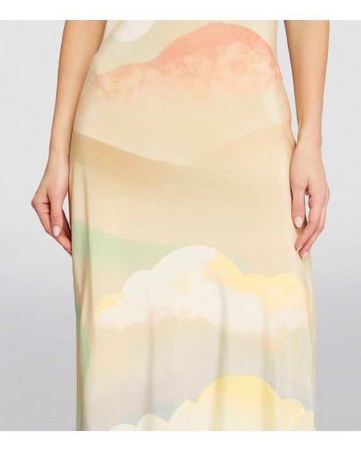 Olivia Von Halle White Silk Olympia Slip Dress