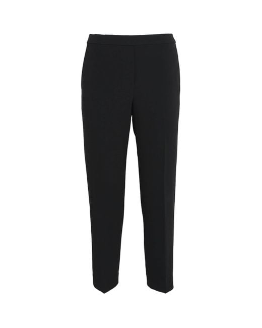 Theory Black Cropped Treeca Trousers