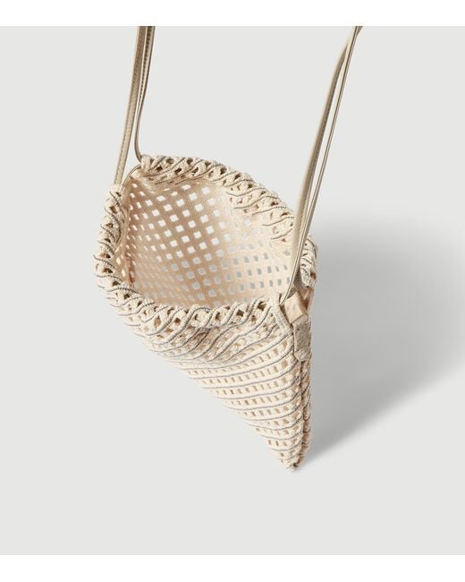 Brunello Cucinelli Natural Crochet Pouch Bag