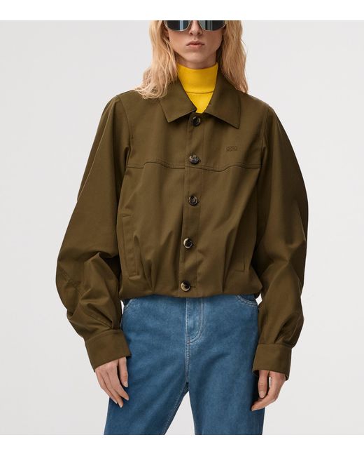 Loewe Green Cotton-Silk Jacket