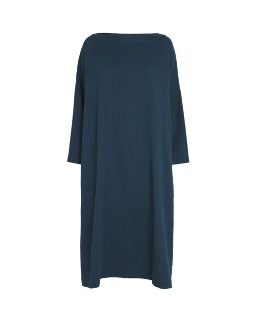 Eskandar Blue Cotton Imperial Dress