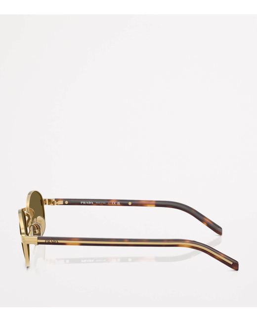 Prada Green Steel Pr B53S Sunglasses