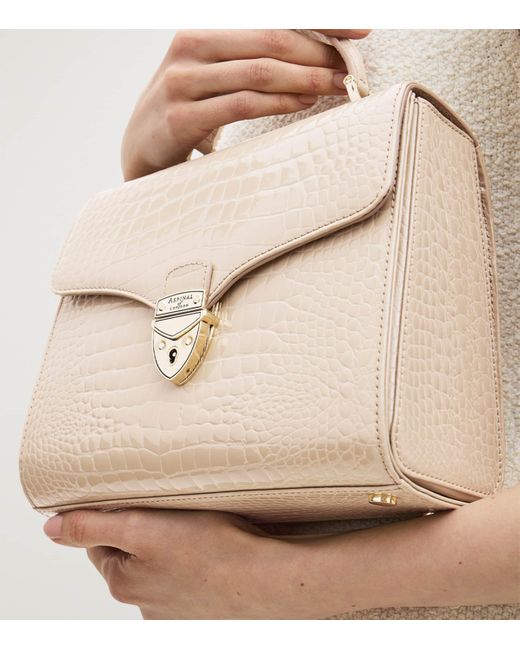 Aspinal Natural Mayfair Top-Handle Bag