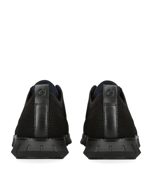 Cole Haan Black Zerøgrand Stitchlite Oxford Shoes for men