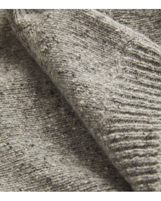 AMI Gray Wool-blend Sweater Vest for men