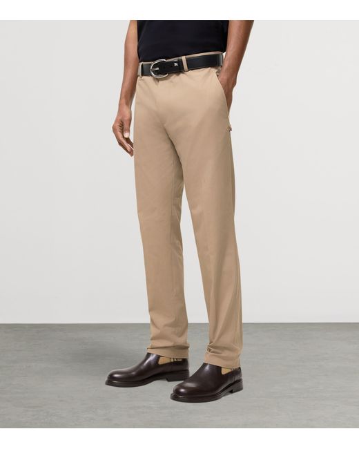 Burberry Natural Cotton Twill Slim Chinos for men