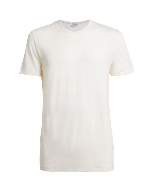 Zimmerli of Switzerland White '286 Sea Island' Tank Top for men