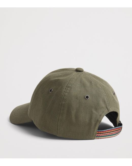 Paul Smith Green Linen Cap for men