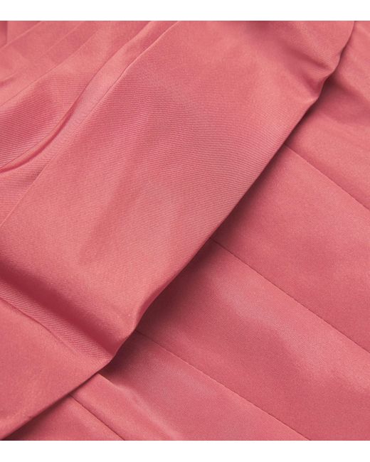 Zuhair Murad Pink Taffeta Off-The-Shoulder Gown