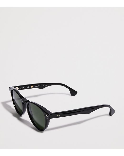 Sestini Eyewear Green Acetate Diciotto Sunglasses for men