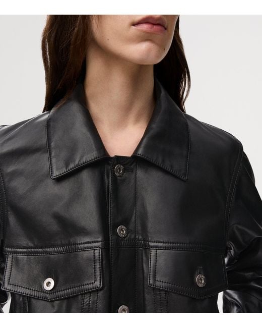 Loewe Black Lambskin Relaxed Leather Jacket