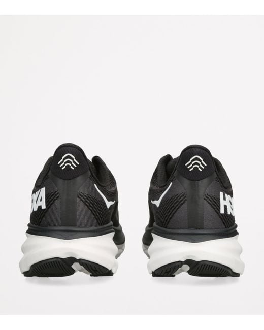 Hoka One One Black Clifton 9 Running Sneakers for men