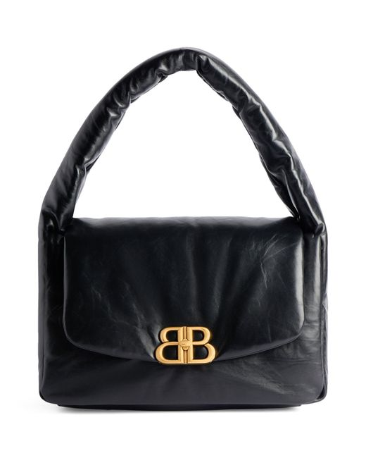 Balenciaga Black Medium Monaco Sling Shoulder Bag