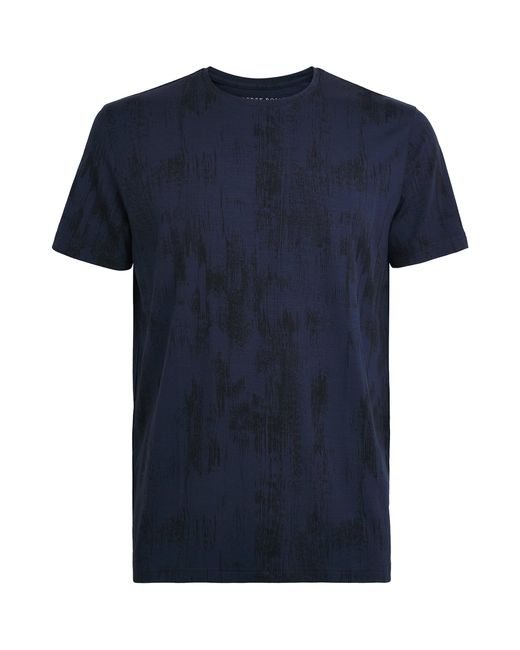 Derek Rose Blue Printed London T-Shirt for men