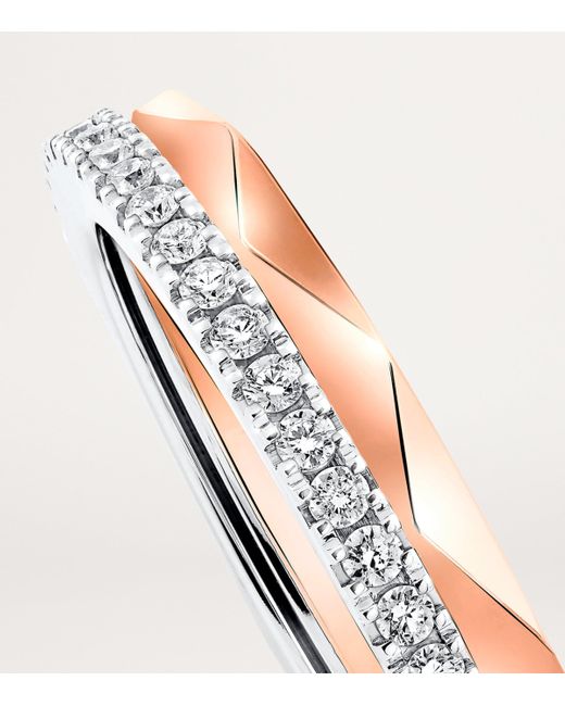 Graff Pink Rose And Diamond Laurence Signature Ring