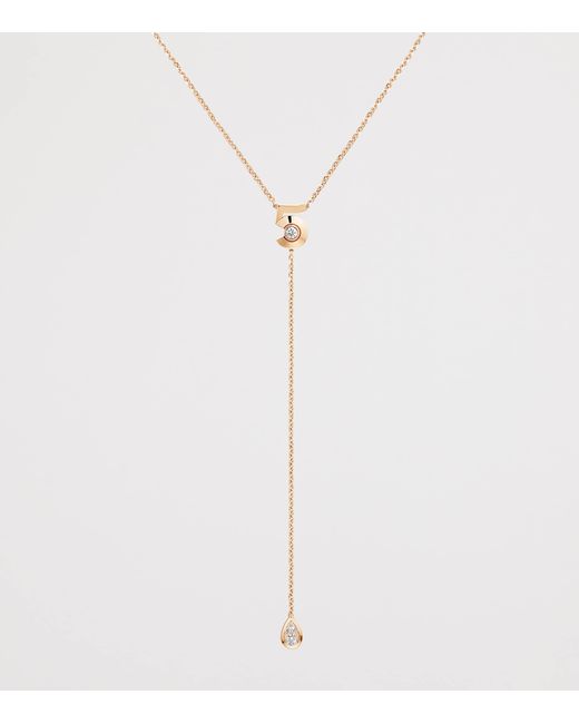 Chanel White And Diamond Extrait De N°5 Necklace