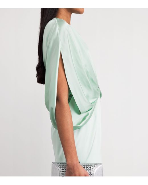 Roksanda Green Silk Tari Midi Dress